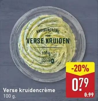 ALDI Verse kruidencrème aanbieding