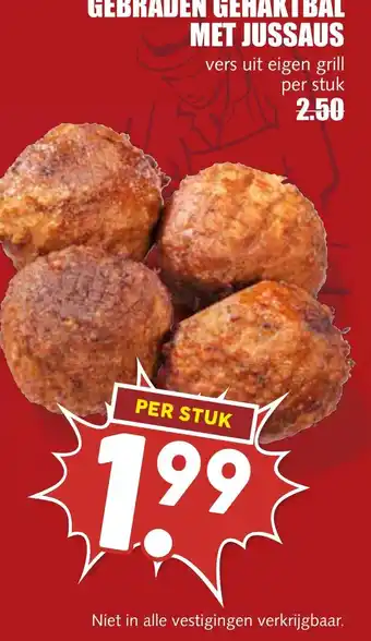 De Boerenschuur Gebraden gehaktbal met jussaus aanbieding