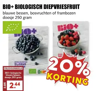 De Boerenschuur Bio+biologisch diepvriesfruit aanbieding