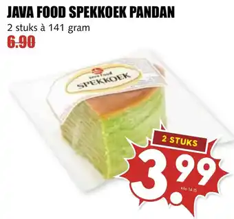 De Boerenschuur Java food spekkoek pandan aanbieding