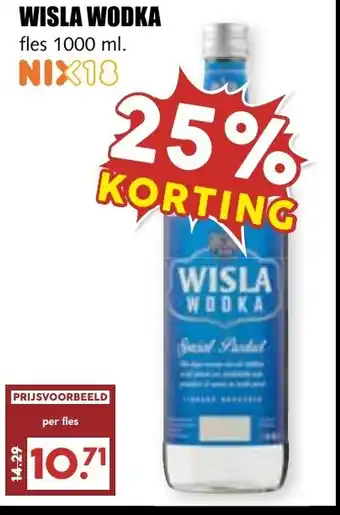 De Boerenschuur Wisla wodka aanbieding