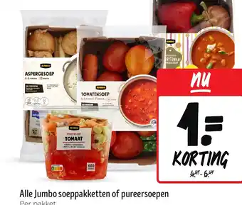 Jumbo Alle Jumbo soeppakketten of pureersoepen aanbieding