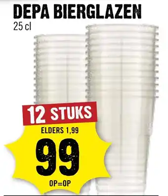 Dirck 3 Depa bierglazen aanbieding