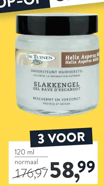 Holland & Barrett Slakkengel gel bave d'escargot 120 ml aanbieding