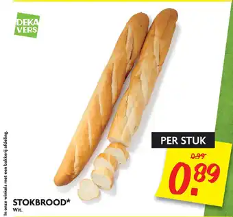 Dekamarkt Stokbrood aanbieding