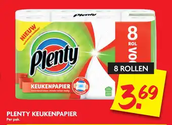 Dekamarkt Plenty keukenpapier aanbieding