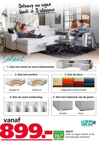 Seats and Sofas Select aanbieding