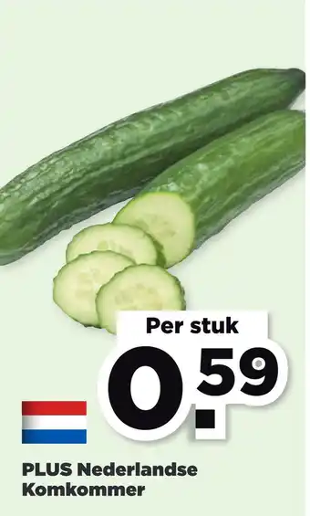 PLUS Nederlandse komkommer aanbieding