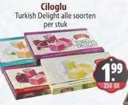 Sahan Supermarkten Ciloglu turkish delight 350 gram aanbieding