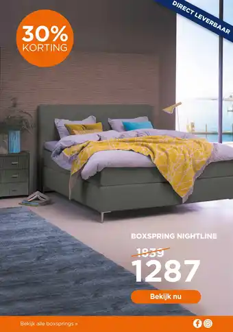 TotaalBED Boxspring nightline aanbieding