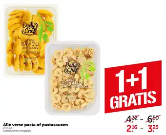 Coop Alle verse pasta of pastasauzen aanbieding