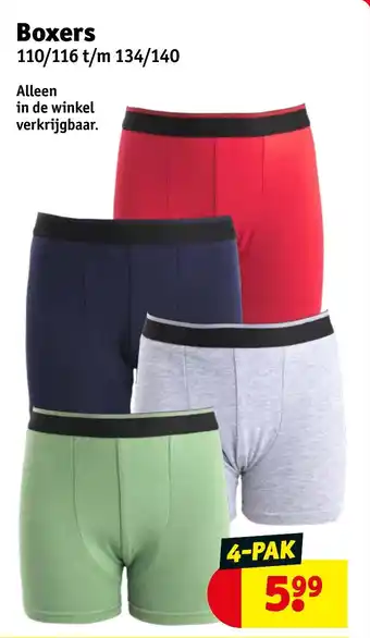 Kruidvat Boxers aanbieding