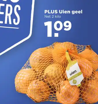 PLUS Uien geel 2 kilo aanbieding