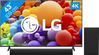 Coolblue LG 43UR78006LK + Soundbar aanbieding