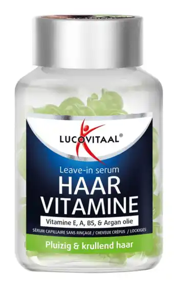 De Online Drogist Lucovitaal Haarvitamine Leave-in Serum Pluizig & Krullend Haar Capsules aanbieding
