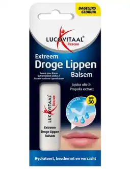 De Online Drogist Lucovitaal Extreem Droge Lippen Balsem aanbieding