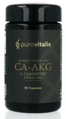 De Online Drogist Purovitalis Ca-AKG Calcium Alpha-Ketoglutarate Tabletten aanbieding