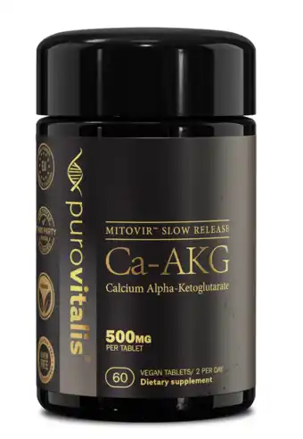 De Online Drogist Purovitalis Ca-AKG Calcium Alpha-Ketoglutarate Tabletten aanbieding