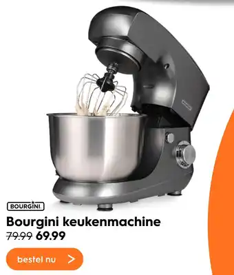 Blokker Bourgini keukenmachine aanbieding