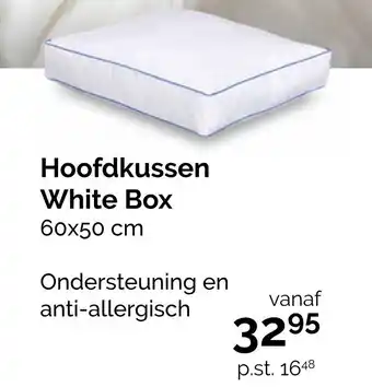 Beter Bed Hoofdkussen white box 60x50 cm aanbieding