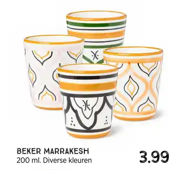 Xenos Beker marrakesh aanbieding