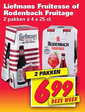 Nettorama Liefmans fruitesse of rodenbach fruitage aanbieding