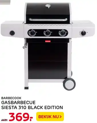 Praxis Tuincentrum Barbecook gasbarbecue siesta 310 black edition aanbieding