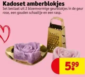 Kruidvat Kadoset amberblokjes aanbieding