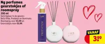 Kruidvat Ng perfumes geurstokjes of roomspray aanbieding