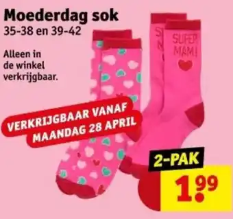 Kruidvat Moederdag sok aanbieding