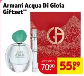 Kruidvat Armani Acqua Di Gioia Giftset aanbieding