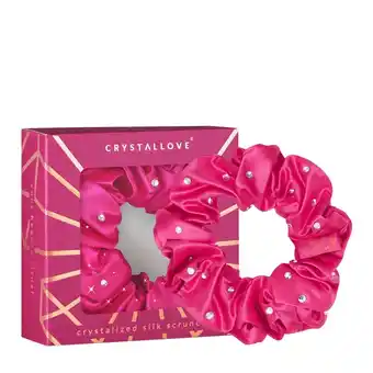 Douglas Crystallove Crystalized silk scrunchie - hot pink aanbieding