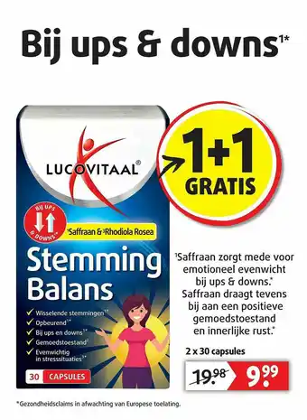 Lucovitaal Lucovitaal Stemming Balans 1+1 Gratis aanbieding