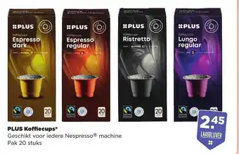 PLUS Plus Koffiecups aanbieding