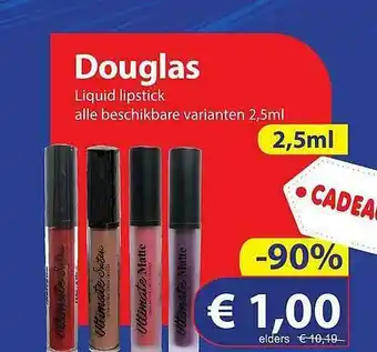 Die Grenze Douglas Liquid Lipstick aanbieding