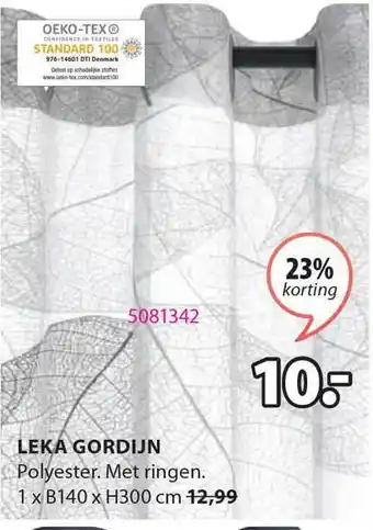 Jysk Leka Gordijn aanbieding