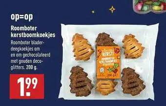 ALDI Roomboter Kerstboomkoekjes aanbieding