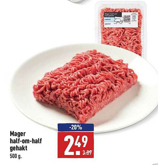 Mager HalfOmHalf Gehakt aanbieding bij ALDI