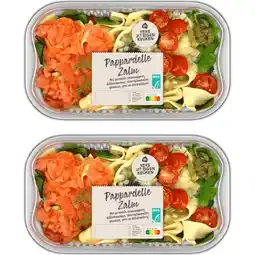 Albert Heijn AH Verse pappardelle zalm 2-pack aanbieding