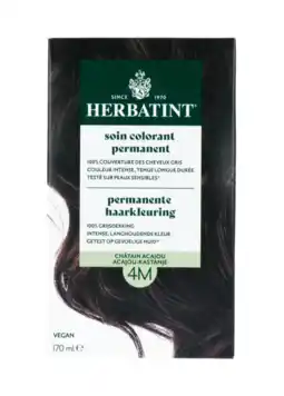 De Online Drogist Herbatint Haarverf 4M Acajou Kastanje aanbieding
