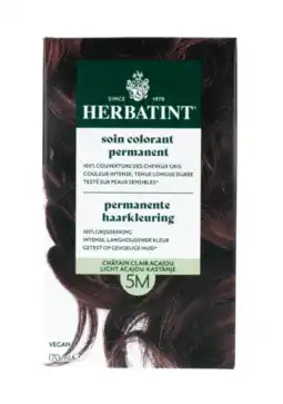 De Online Drogist Herbatint Haarverf 5M Licht Acajou Kastanje aanbieding