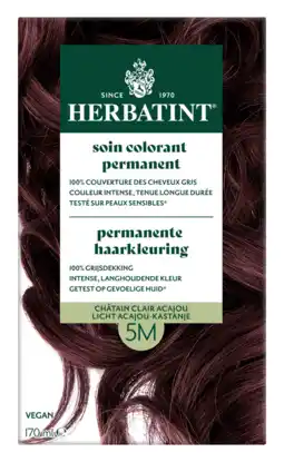 De Online Drogist Herbatint Haarverf 5M Licht Acajou Kastanje aanbieding