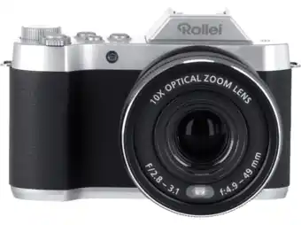 MediaMarkt Rollei Powerflex 10x Retro Compactcamera Zwart aanbieding