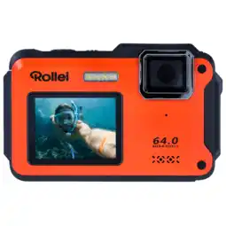 MediaMarkt Rollei Rollei Sportsline 64 Self.oran Compactcamera Oranje aanbieding