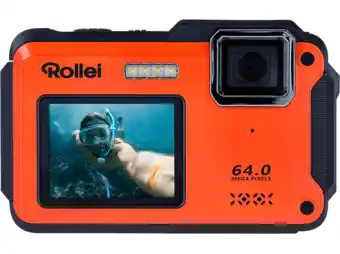 MediaMarkt Rollei Rollei Sportsline 64 Self.oran Compactcamera Oranje aanbieding