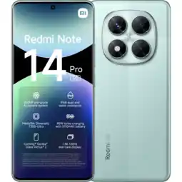 MediaMarkt Xiaomi Redmi Note 14 Pro - 5g 256gb Coral Groen 256 Gb aanbieding