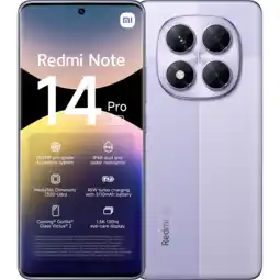 MediaMarkt Xiaomi Redmi Note 14 Pro -5g - 256gb Lavender Paars 256 Gb aanbieding