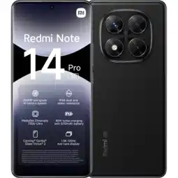 MediaMarkt Xiaomi Redmi Note 14 Pro - 5g 256gb Midnight Zwart 256 Gb aanbieding