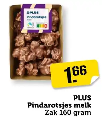 Coop PLUS Pindarotsjes melk aanbieding