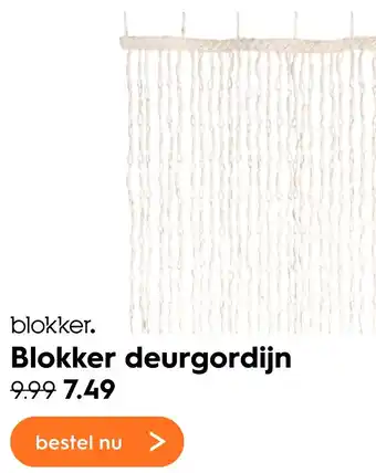 Blokker Blokker deurgordijn aanbieding